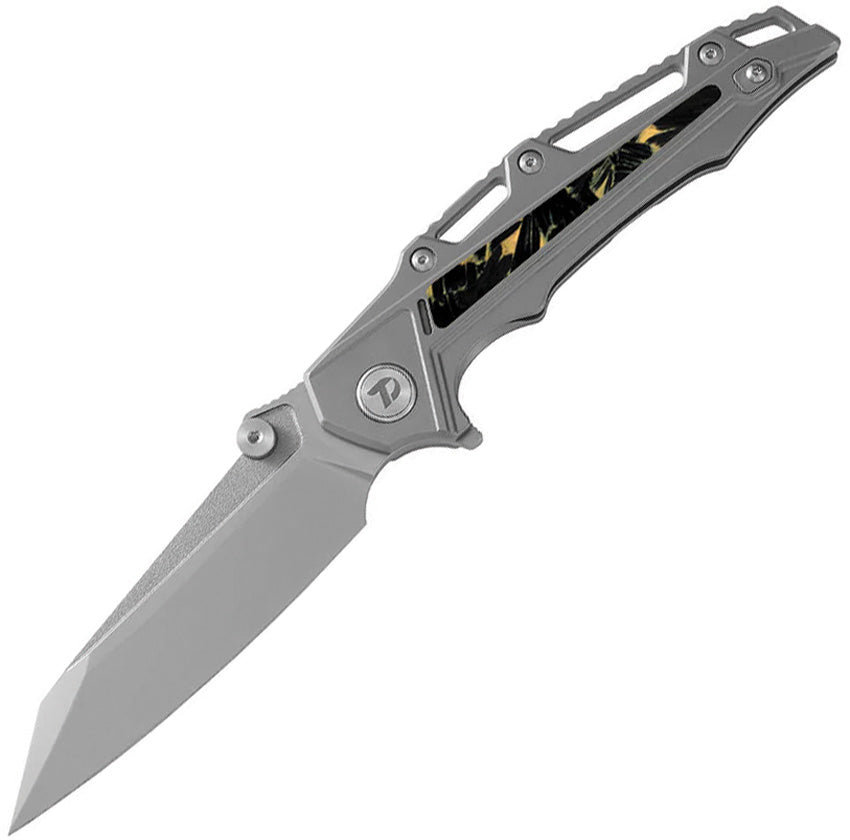 Framelock Ti/Yellow CF