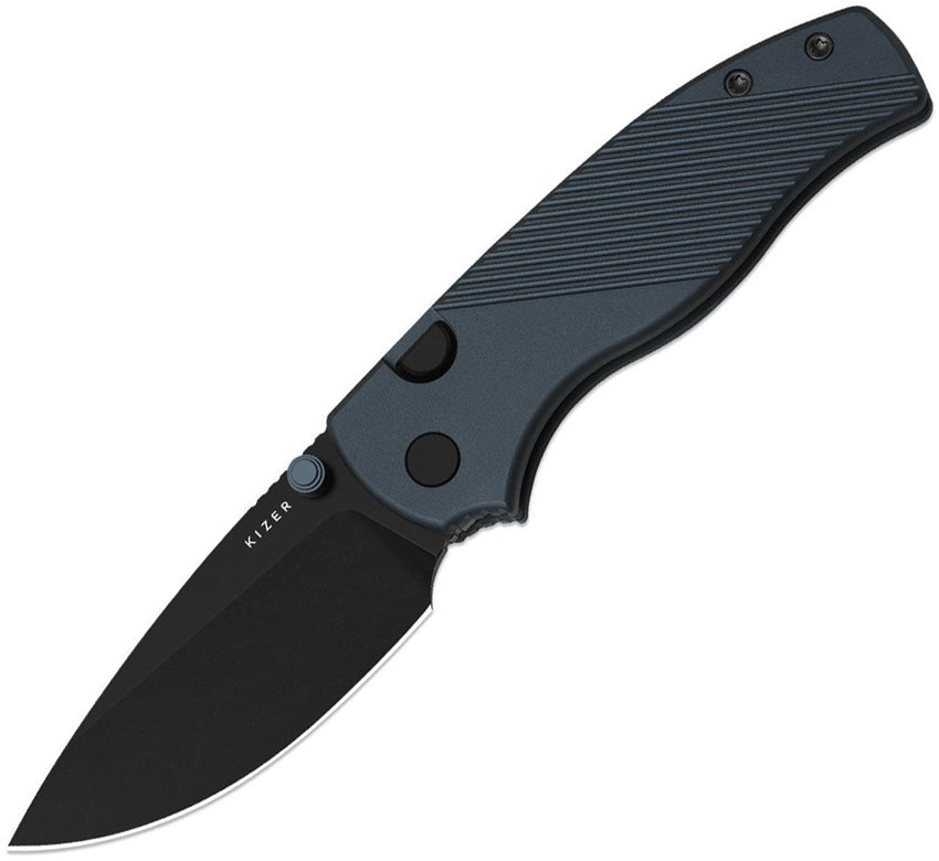 Glaux Button Linerlock Blue