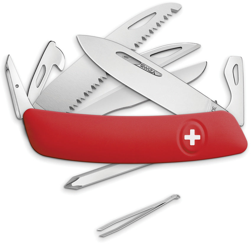 D10 Pocket Knife Red