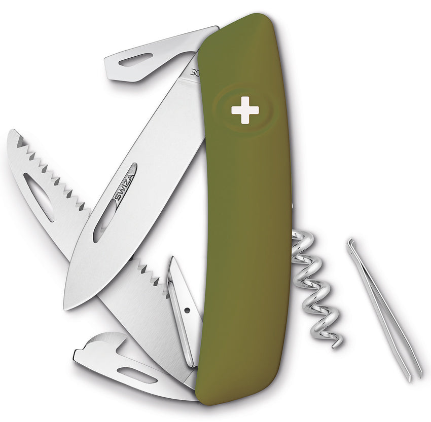 D05 Olive Swiss Pocket Knife